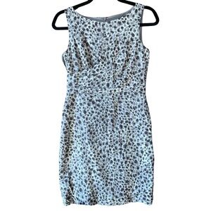 Ann Taylor Stretch Spotted Silk Dress